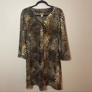 Chico’s Animal Print Dress Size 3